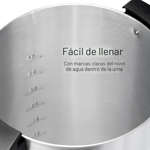 Cafetera Percoladora Hamilton Beach de 45 tazas, Color Plata - Imagen 6