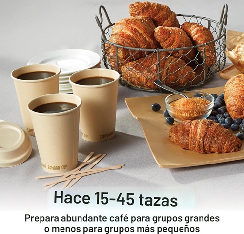 Cafetera Percoladora Hamilton Beach de 45 tazas, Color Plata - Imagen 3